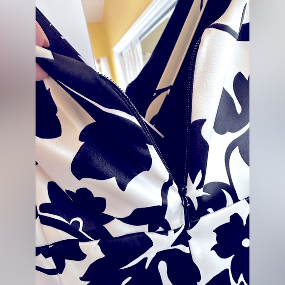 Donna Ricco - Vanilla/Black Sleeveless Dress - Picture 8 of 11